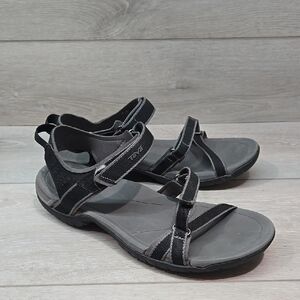 Teva Women's Black Outdoor Sandals Slide Shoes Sz 9